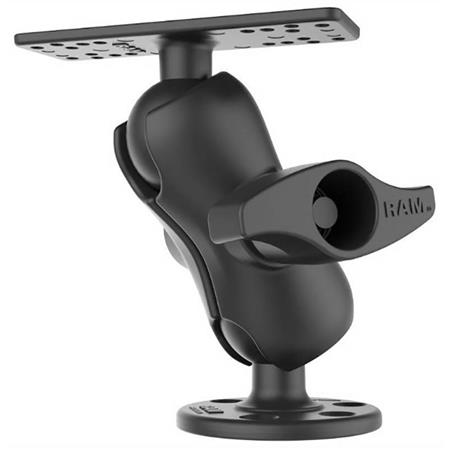 HALTERUNG FÜR KOMBIGERÄTE RAM MOUNTS GARMIN ET LOWRANCE 9 BIS 12'' KURZER ARM KUGEL D