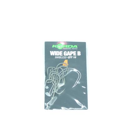 Hamecon Carpe Korda Wide Gape Barbless - N°4