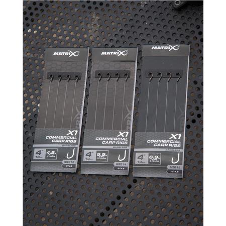 HAMEÇON MONTÉ FOX MATRIX X1 COMMERCIAL CARP RIGS
