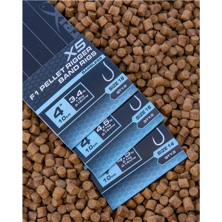 HAMEÇON MONTÉ FOX MATRIX X5 F1 PELLET RIGGER BAND RIGS