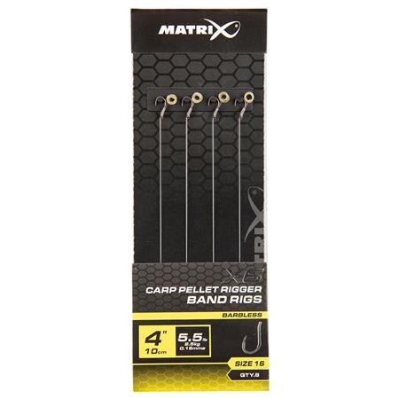 Hameçon Monté Fox Matrix X6 Carp Pellet Rigger Band Rigs