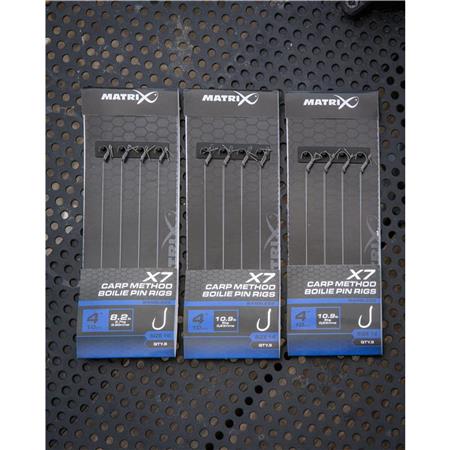 HAMEÇON MONTÉ FOX MATRIX X7 CARP METHOD BOILIE PIN RIGS