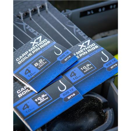 HAMEÇON MONTÉ FOX MATRIX X7 CARP METHOD BOILIE PIN RIGS
