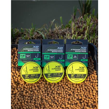 HAMEÇON MONTÉ FOX MATRIX X8 X-POWER CARP BAND RIG