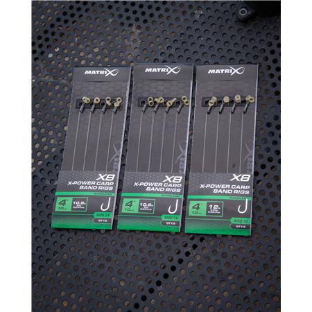 HAMEÇON MONTÉ FOX MATRIX X8 X-POWER CARP BAND RIGS