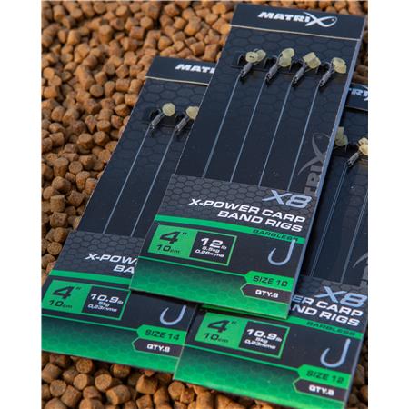 HAMEÇON MONTÉ FOX MATRIX X8 X-POWER CARP BAND RIGS