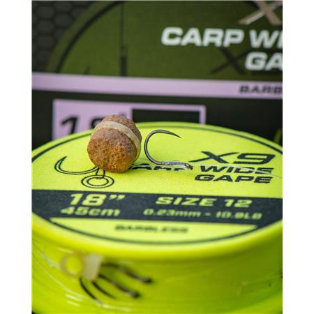HAMEÇON MONTÉ FOX MATRIX X9 CARP WIDE GAPE BAND RIG