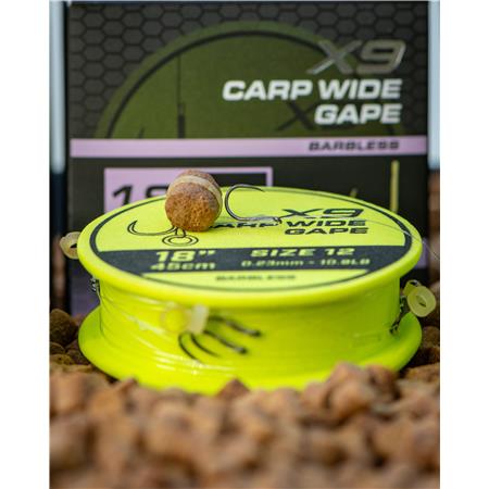 HAMEÇON MONTÉ FOX MATRIX X9 CARP WIDE GAPE BAND RIG