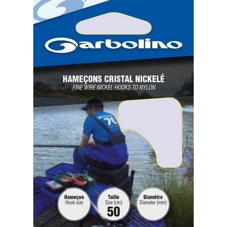 Hamecon Monte Garbolino Cristal Nickele - Par 10