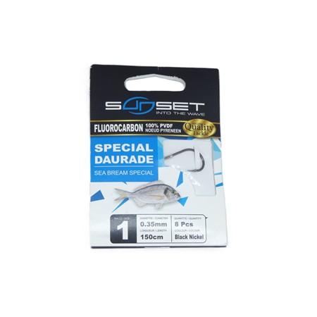 Hameçon Monté Sunset Rs Compétition Spécial Daurade / Fluoro - N°1