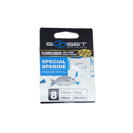 Hameçon Monté Sunset Rs Compétition Spécial Sparidé / Fluoro - N°8