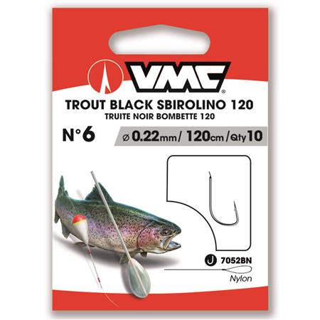 Hameçon Monté Vmc Trout Black Sbirolino 120