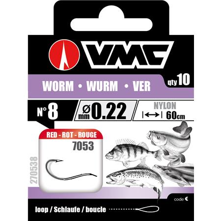 HAMEÇON MONTÉ VMC WORM RED