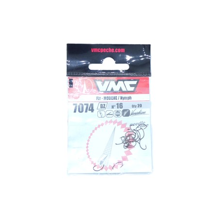 Hamecon Mouche Vmc Special Nymphe 7074 - N°16 - Bronze - 19 Hameçons