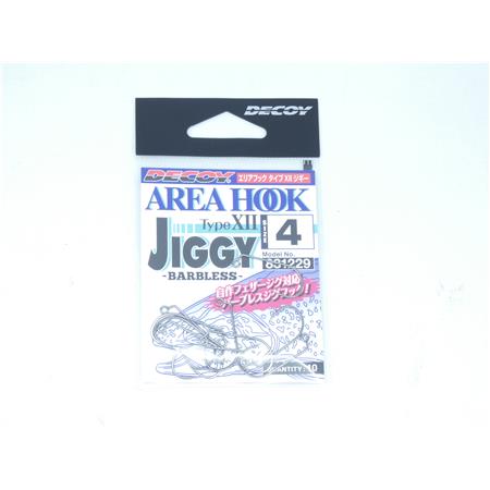 Hameçon Simple Decoy Ah-12 Area Hook Type Xii Jiggy Barbless - N°4
