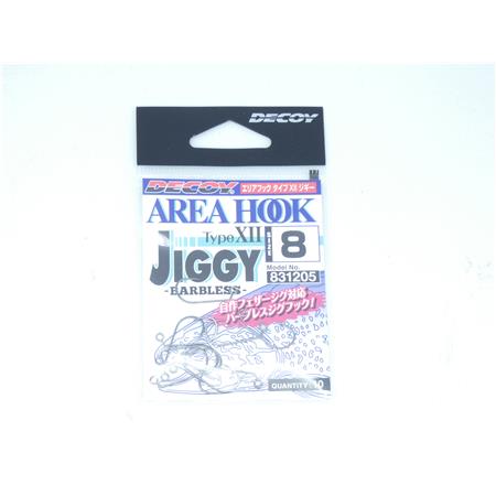 Hameçon Simple Decoy Ah-12 Area Hook Type Xii Jiggy Barbless - N°8