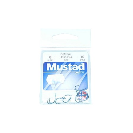 Hameçon Simple Mustad 496-Bu - N°8 - - Par 10