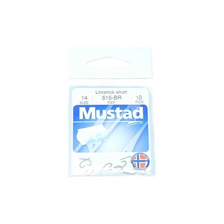 Hameçon Simple Mustad 515-Br - N°14 - Par 10
