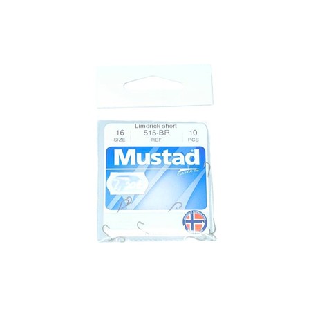 Hameçon Simple Mustad 515-Br - N°16 - Par 10
