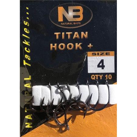 Hameçon Simple Natural Baits Titan Hook +