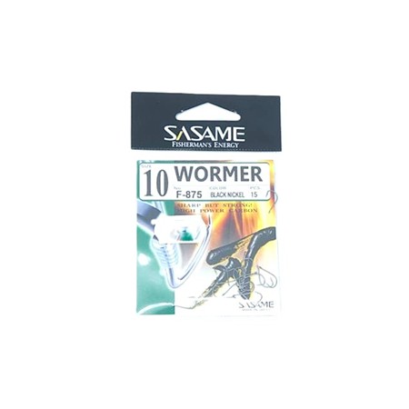 Hameçon Simple Sasame Wormer Hook - N°10 - Par 15
