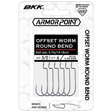 HAMEÇON TEXAN BKK OFFSET WORM ROUND BEND