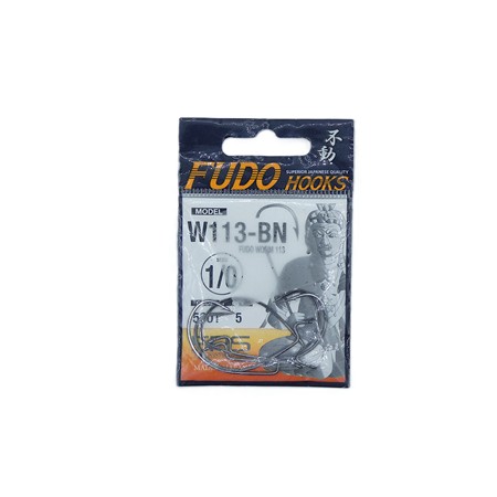 Hamecon Texan Carnassier Fudo Hooks Worm 113 -  N°1/0