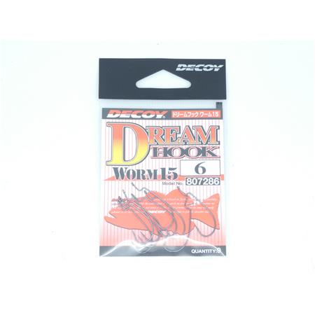 Hamecon Texan Decoy Dream Hook Worm 15 - Pack - N°6