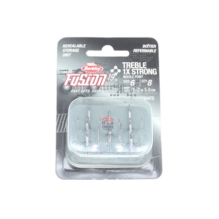 Hameçon Triple Berkley Fusion19 Treble 1X Strong - N°6