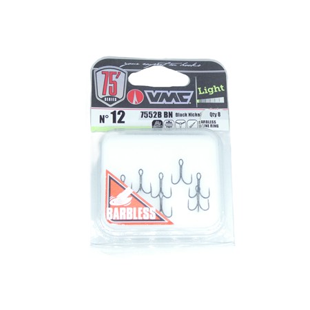 Hamecon Triple Carnassier Vmc Tripe Inline Light Sans Ardillon 7552 B - N°12