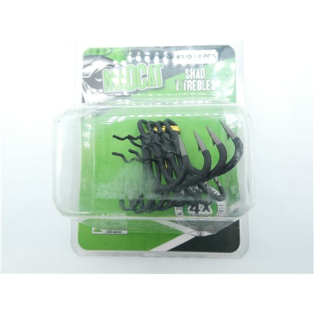 Hameçon Triple Madcat A-Static Shad Hook 6X - N°3/0