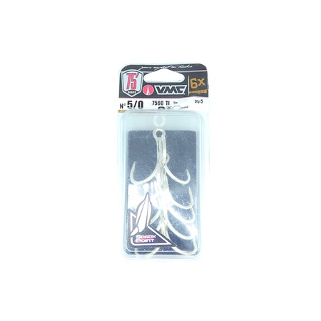 Hamecon Triple Vmc Tropic Spark Point 7560 - Etain Brillant - N°5/0