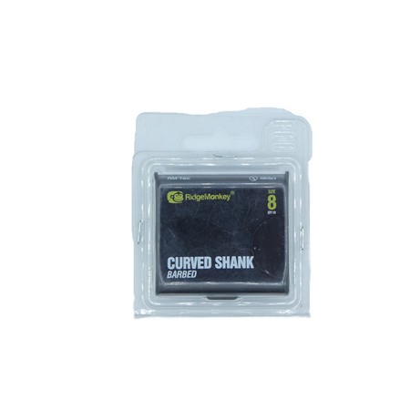 Hameçons Ridge Monkey Curved Shank Barbed - Taille 8 - Par 8