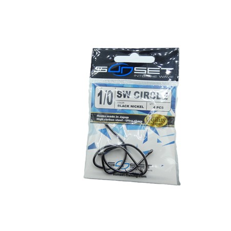Hamecons Sw Circle Black Nickel Sunset - 1/0 X4