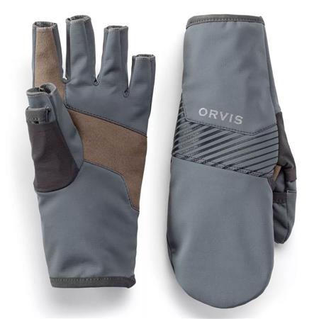 HANDSCHOENEN ORVIS SOFTSHELL CONVERTIBLE MITT - GRIS