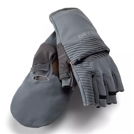 HANDSCHOENEN ORVIS SOFTSHELL CONVERTIBLE MITT - GRIS