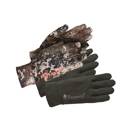 Handschuhe Pinewood Furudal Liner 2 Pack - Strata/Moss Green
