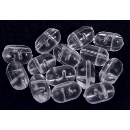 Hard Bead Vercelli Transparent Oval Double-Hole