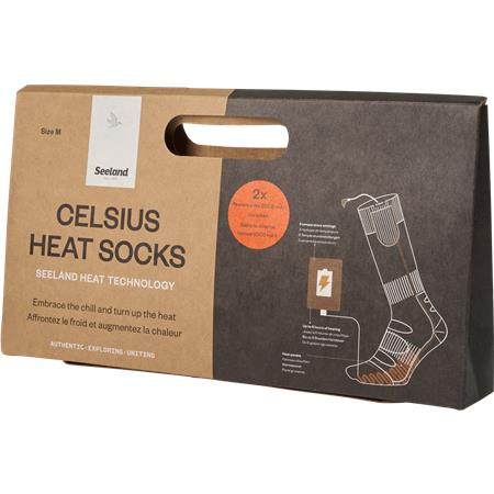 HEATED SOCKS SEELAND CELSIUS HEAT - PINE GREEN MELANGE
