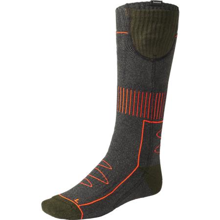 Heated Socks Seeland Celsius Heat - Pine Green Melange