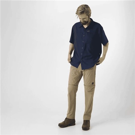 HEREN KORTE MOUW OVERHEMD GEOFF ANDERSON EZMAR LIGHT S/S - BLAUW