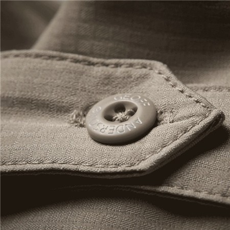 HEREN OVERHEMD MET KORTE MOUWEN GEOFF ANDERSON EZMAR LIGHT S/S - KHAKI