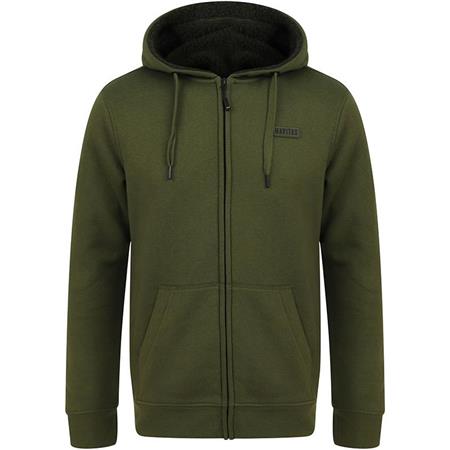 Heren Sweat - Groen Navitas Sherpa Zip Hoody