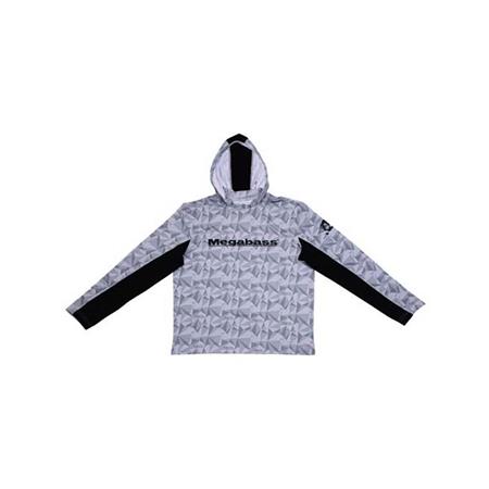 Heren Sweat - Wit Megabass Game Hoodie