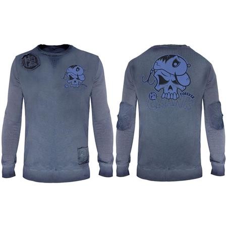 Heren Sweater Hot Spot Design Crank Forever - Blauw