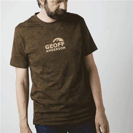 HEREN T-SHIRT KORTE MOUWEN GEOFF ANDERSON ORGANIC - LEAF
