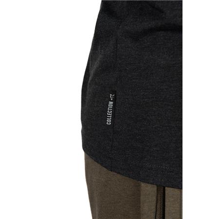 HEREN T-SHIRT MET KORTE MOUWEN FOX COLLECTION LW JOGGER GREEN & BLACK - ZWART