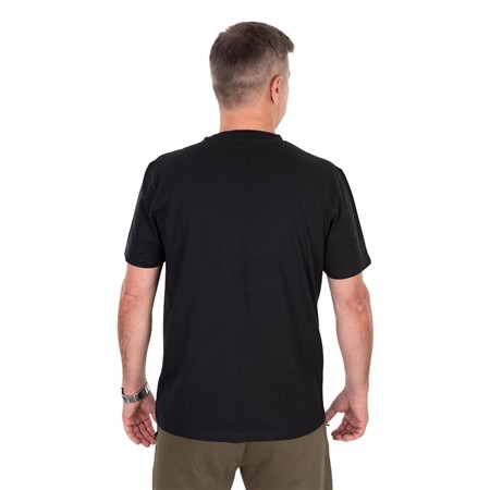 HEREN T-SHIRT MET KORTE MOUWEN FOX COLLECTION T - ZWART