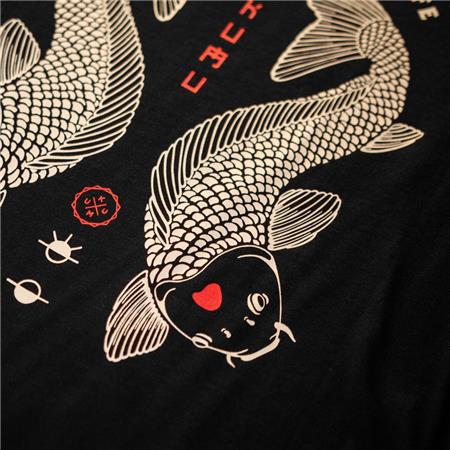 HEREN T-SHIRT MET KORTE MOUWEN KUMU DUSK TILL DAWN - ZWART