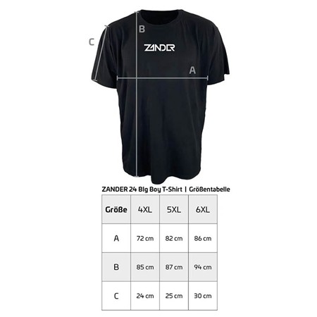 HEREN T-SHIRT MET KORTE MOUWEN ZECK ZANDER BIG BOY T-SHIRT - ZWART